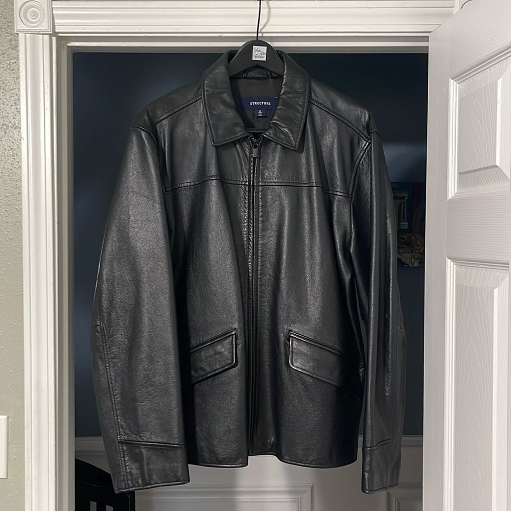 Mens leather jacket in PREFECT condition XL
